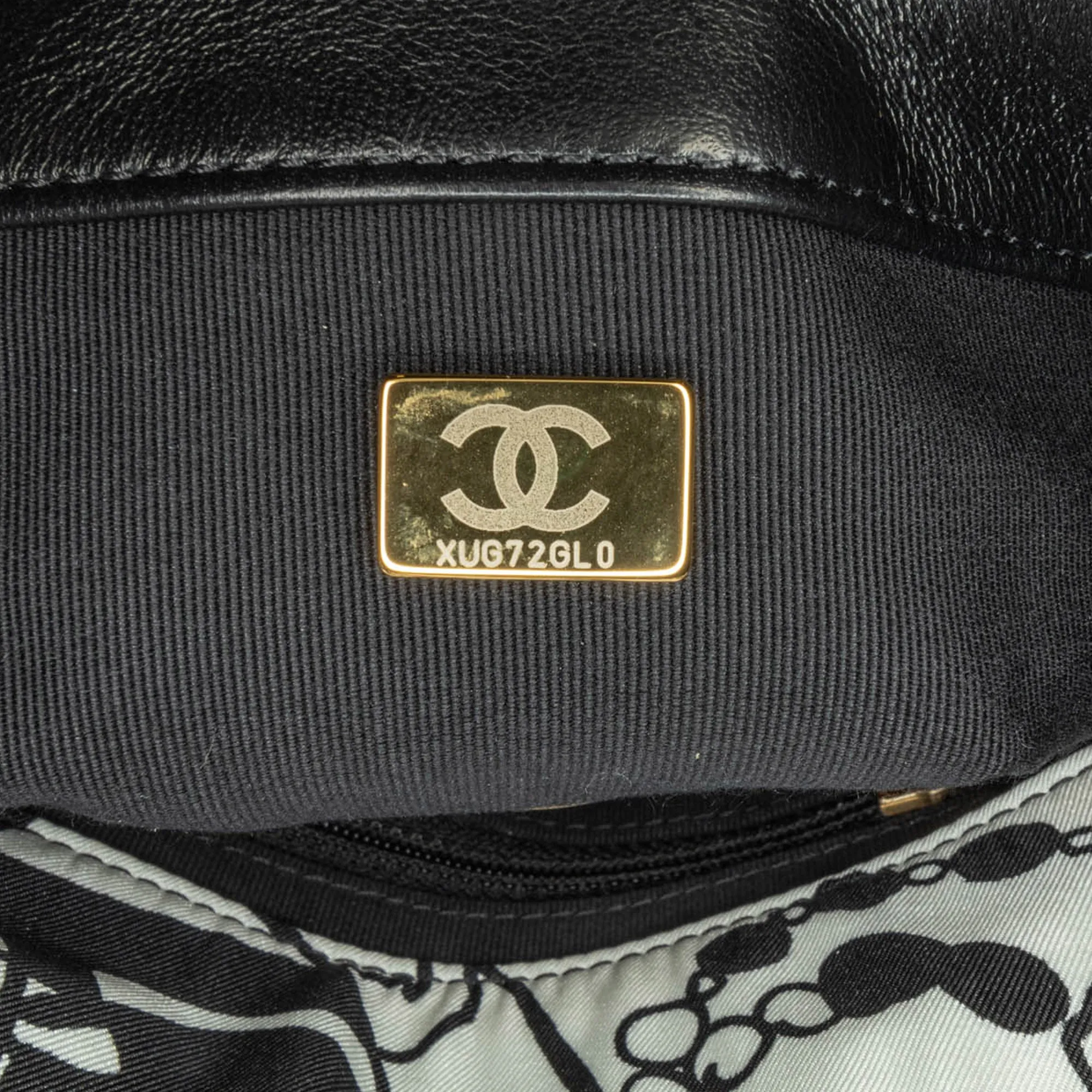 White Chanel Mini Printed Canvas Deer Coco Flap Satchel