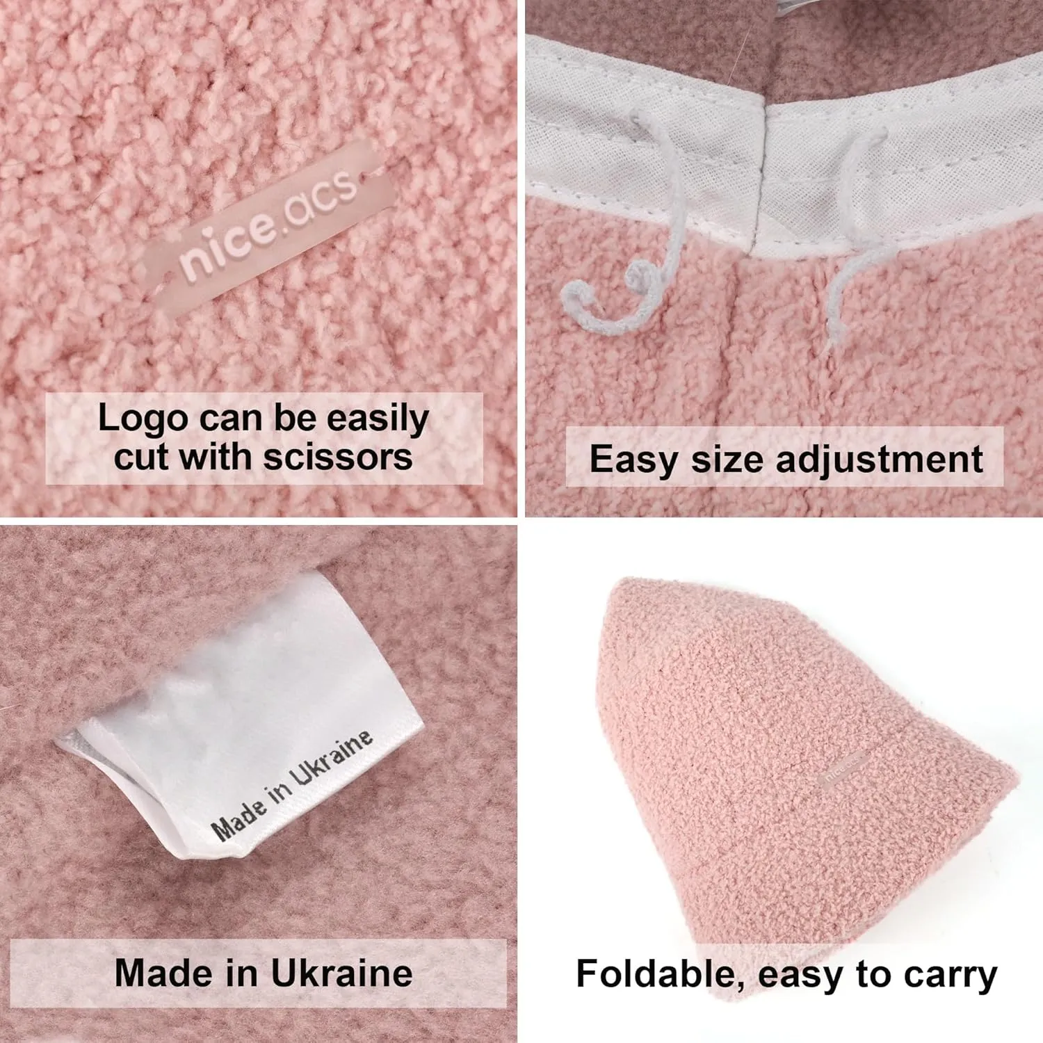White Fuzzy Bucket Hat for Women - Winter Faux Fur Bucket Hat - Fluffy Sherpa Bucket Hats for Women