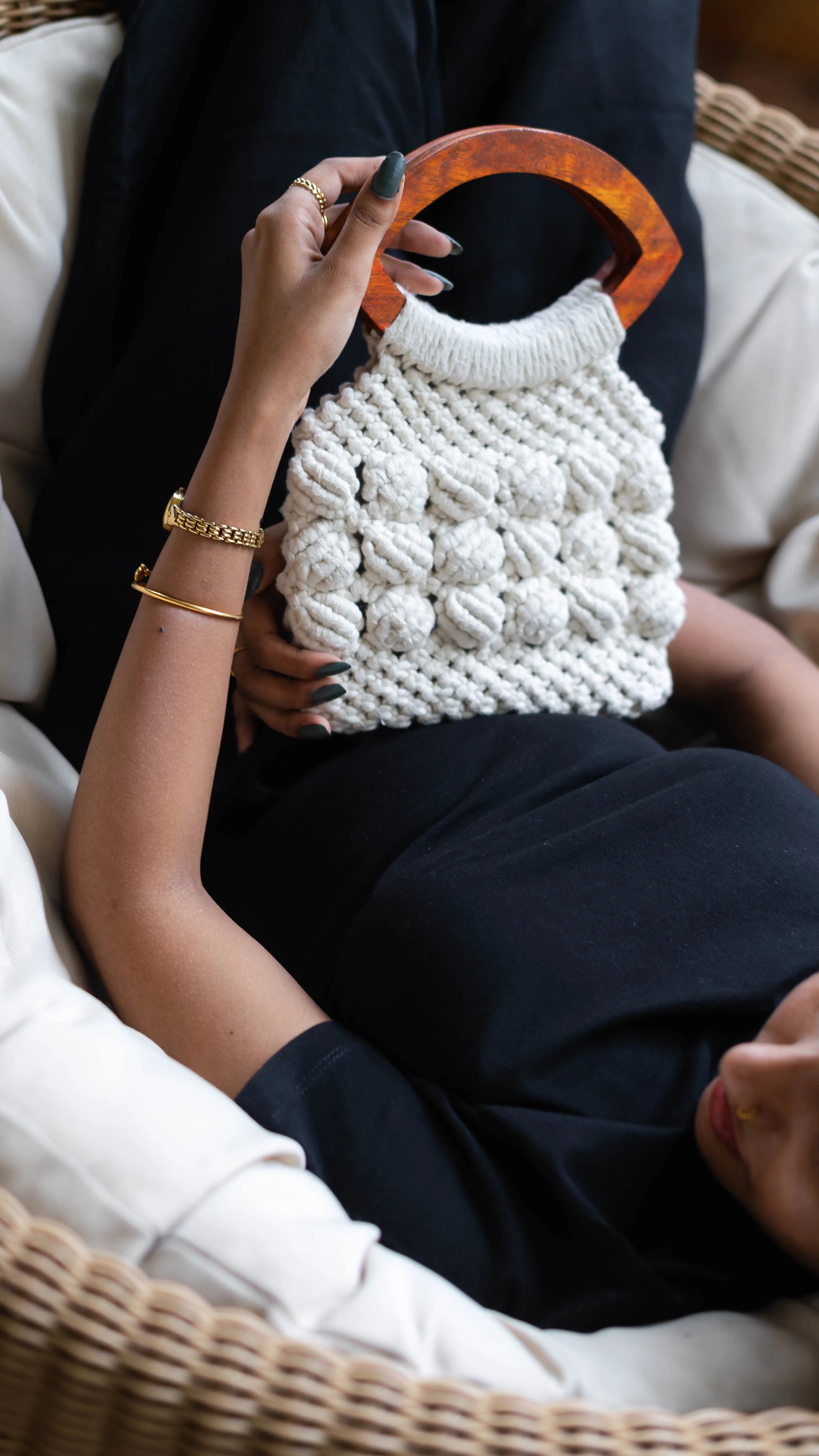 White Shell Bag