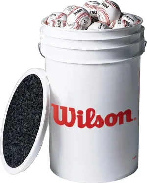 Wilson A1030 Champion Series Baseballs Bucket (3 Dozen)