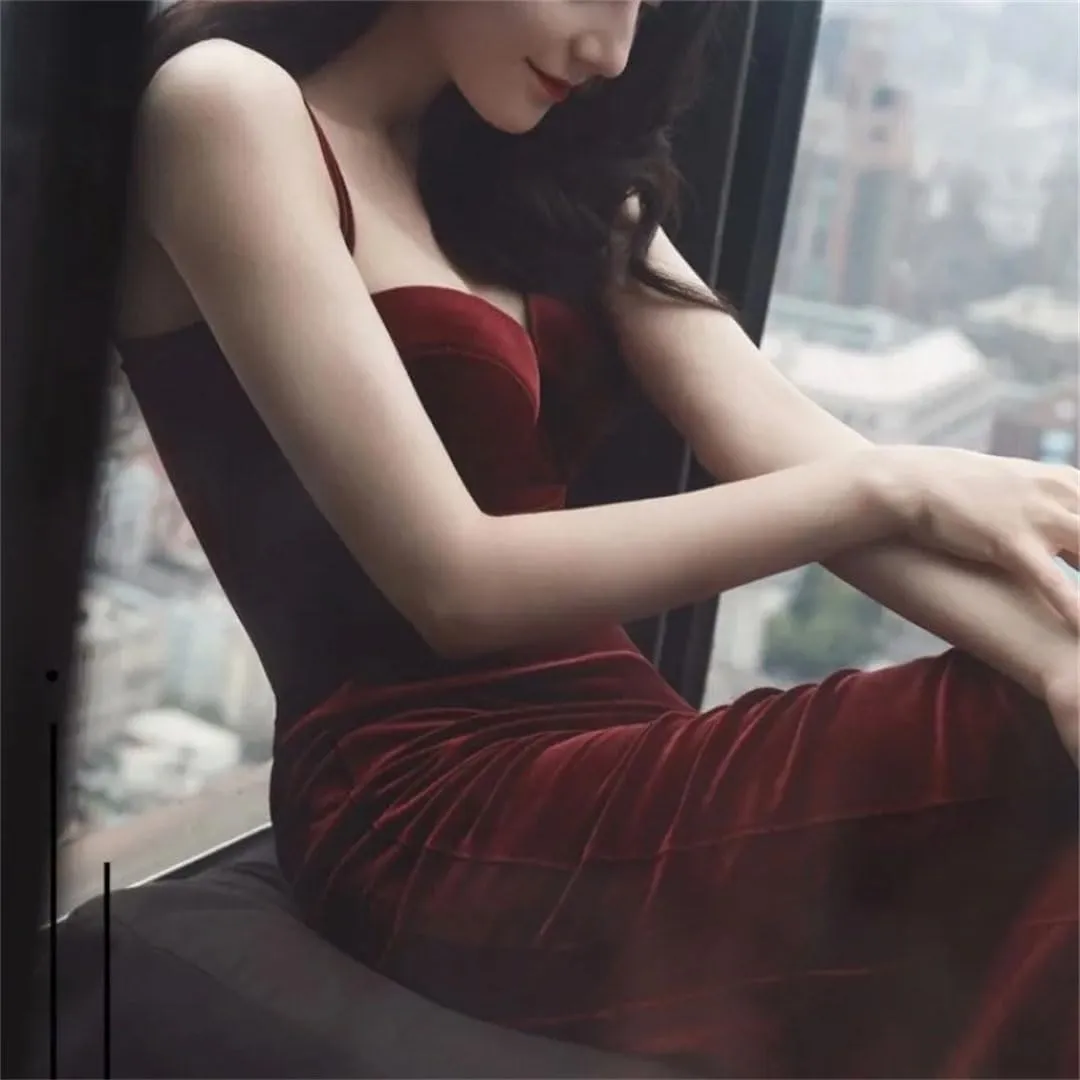 Women Dresses Temperament Slip with Chest Pad Slim and Thin Inner Layer Bottom Hip Wrapping Midi Skirt Dress