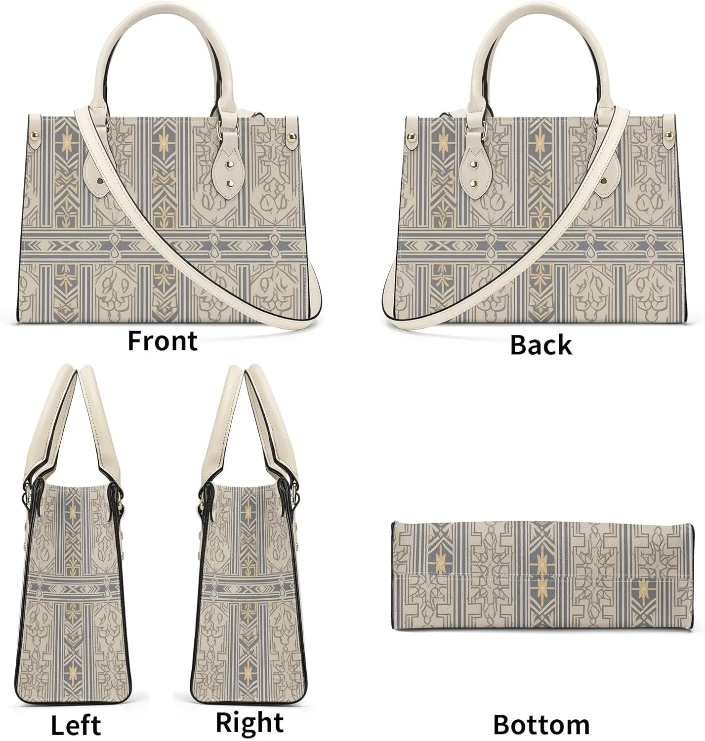 Women Fashion Handbags PU Leather Top Handle Satchel Shoulder Tote Bags for Ladies