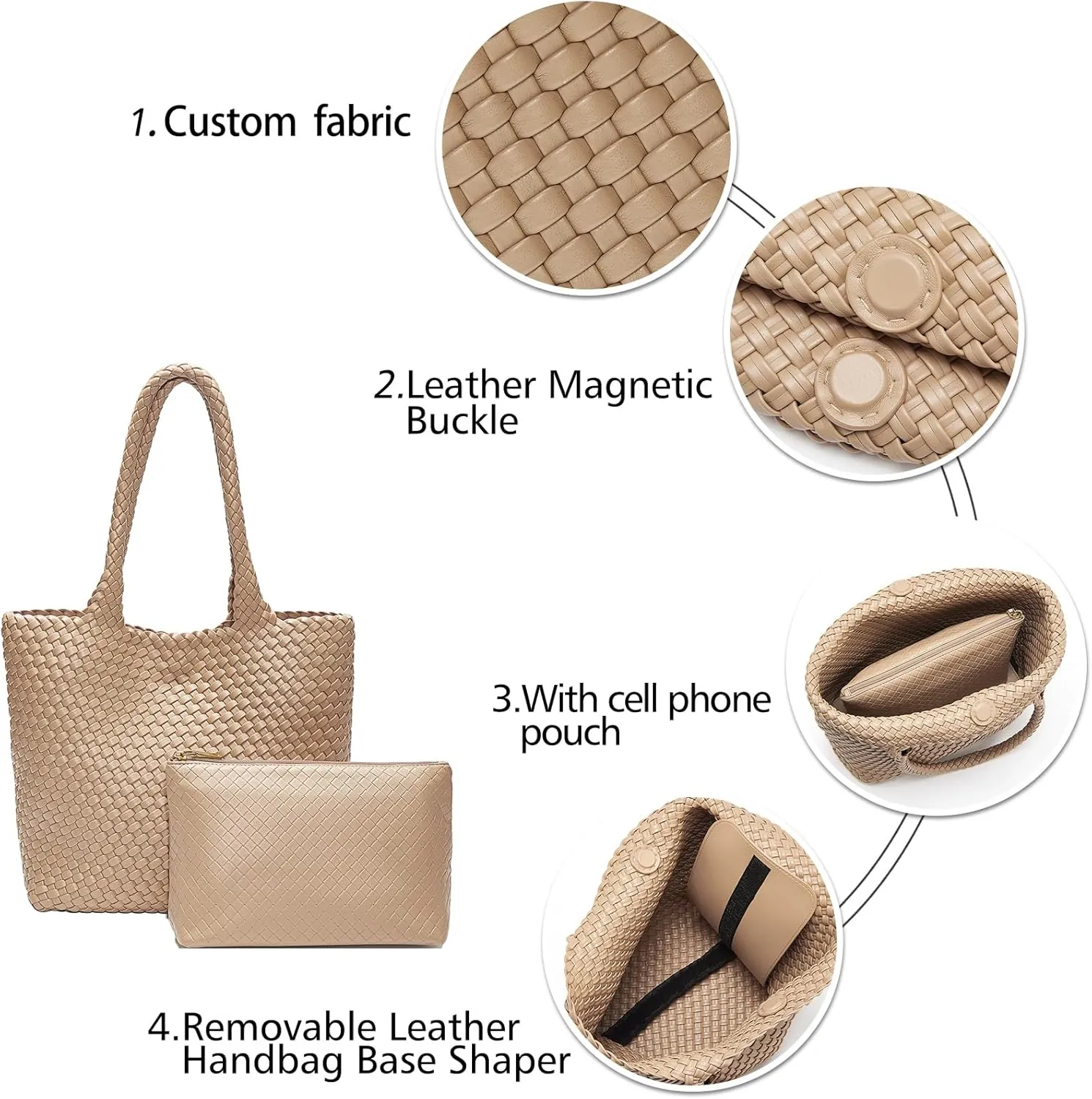 Women Genuine Leather Handbag for Women Large Work Tote Bag with Top Handle Purse Satchel Shoulder Bag for Women