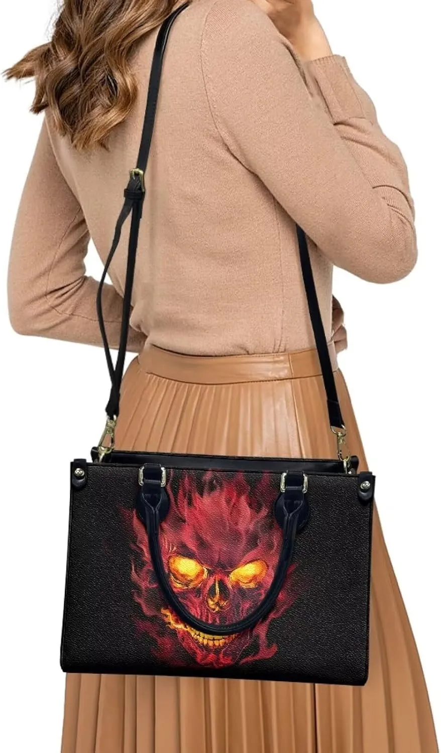 Women Purses and Handbag Top Handle Satchel Purses Waterproof Vegan Leather Shoulder Tote Bags for Travel Work