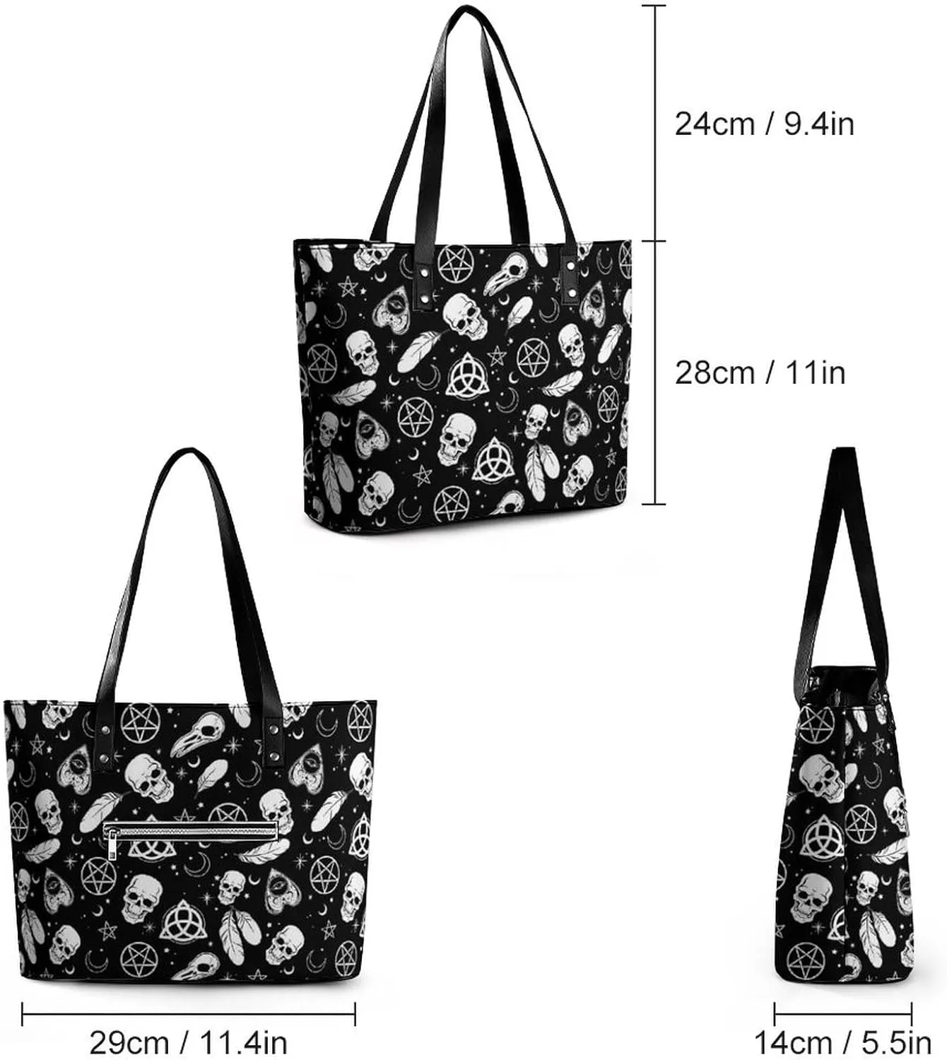 Women Tote Bags Top Handle Satchel Handbags PU Leather Shoulder Tote Bag