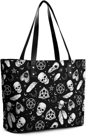 Women Tote Bags Top Handle Satchel Handbags PU Leather Shoulder Tote Bag