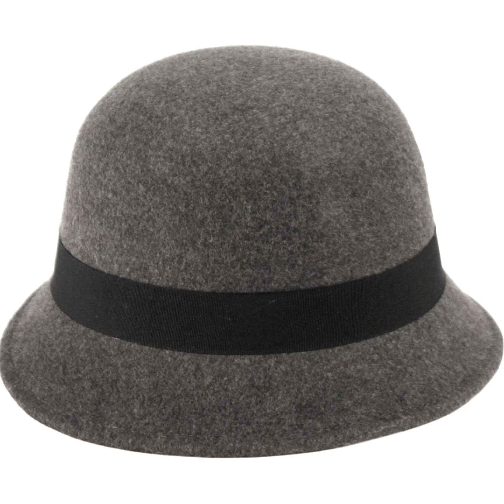 Women's 1920s Vintage Wool Felt Cloche Bucket Bowler Hat Winter