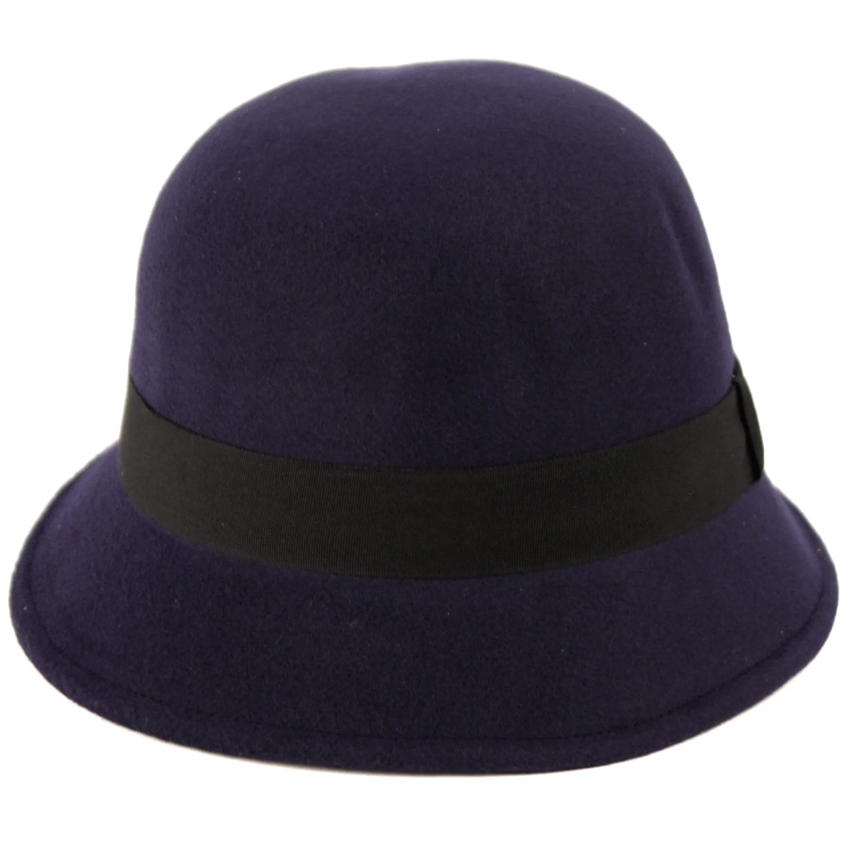 Women's 1920s Vintage Wool Felt Cloche Bucket Bowler Hat Winter