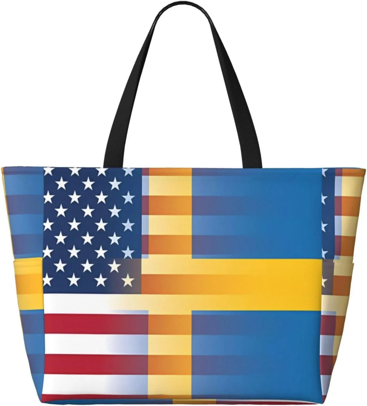 Women's Beach Tote Bag Large Waterproof Travel Bags with Pockets Sandproof Handbag for Camping Gym Pool