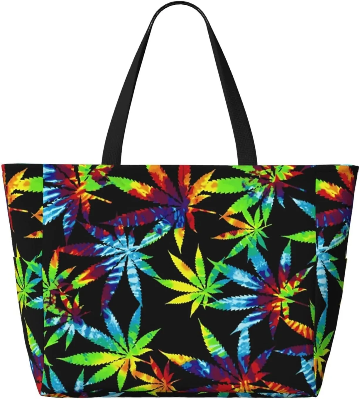 Women's Beach Tote Bag Large Waterproof Travel Bags with Pockets Sandproof Handbag for Camping Gym Pool