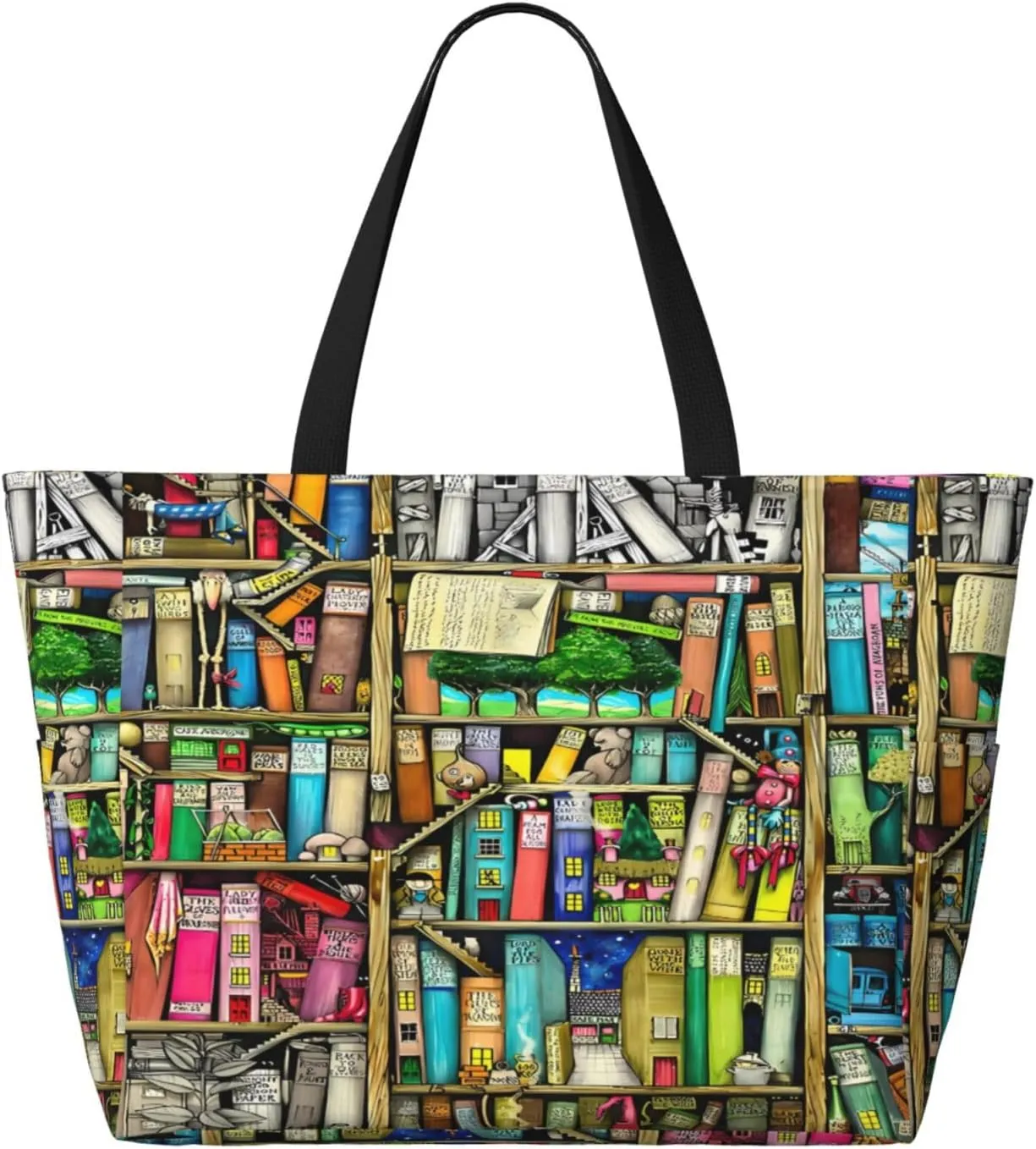 Women's Beach Travel Bags Large Waterproof Tote Bag with Pockets Sandproof Handbag for Beach Gym Vacation