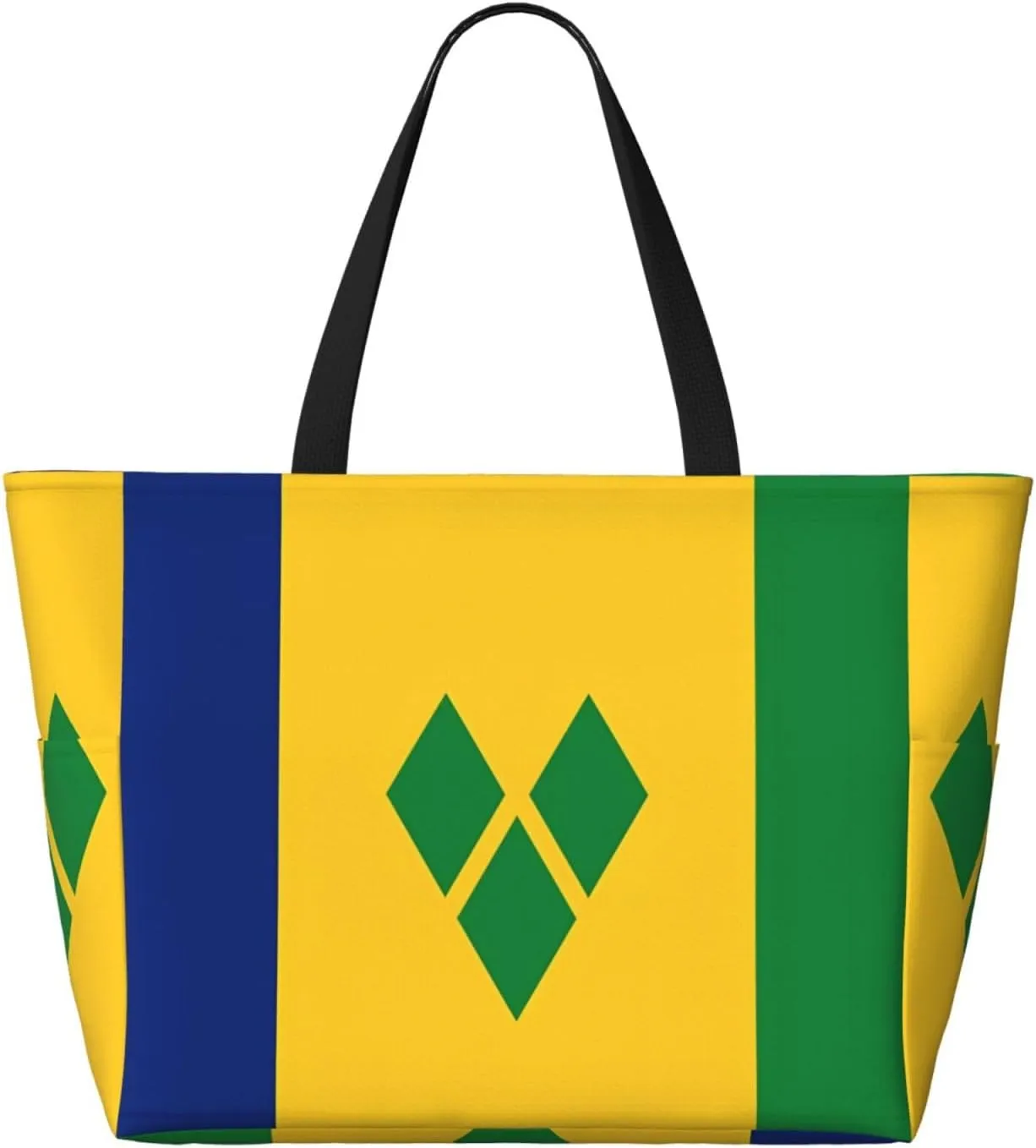 Women's Beach Travel Bags Large Waterproof Tote Bag with Pockets Sandproof Handbag for Beach Gym Vacation