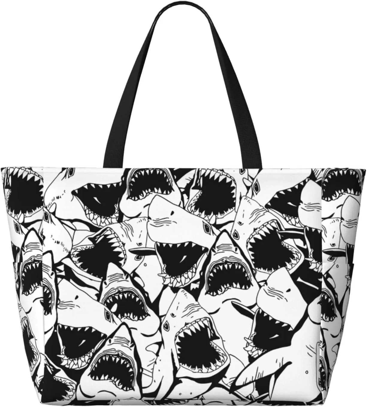 Women's Beach Travel Bags Large Waterproof Tote Bag with Pockets Sandproof Handbag for Beach Gym Vacation