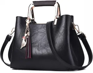 Womens Handbags and Purses Fashion Top Handle Satchel Tote PU Leather Shoulder Bags