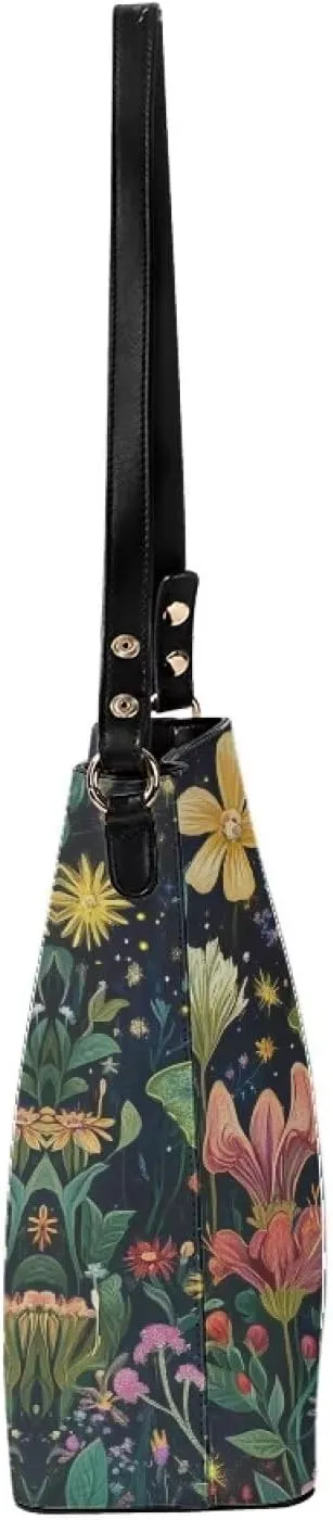 Women's Leather Handbags Designer Tote Purse Bucket Bags Oversized Large Shoulder Bag with Handle Pockets