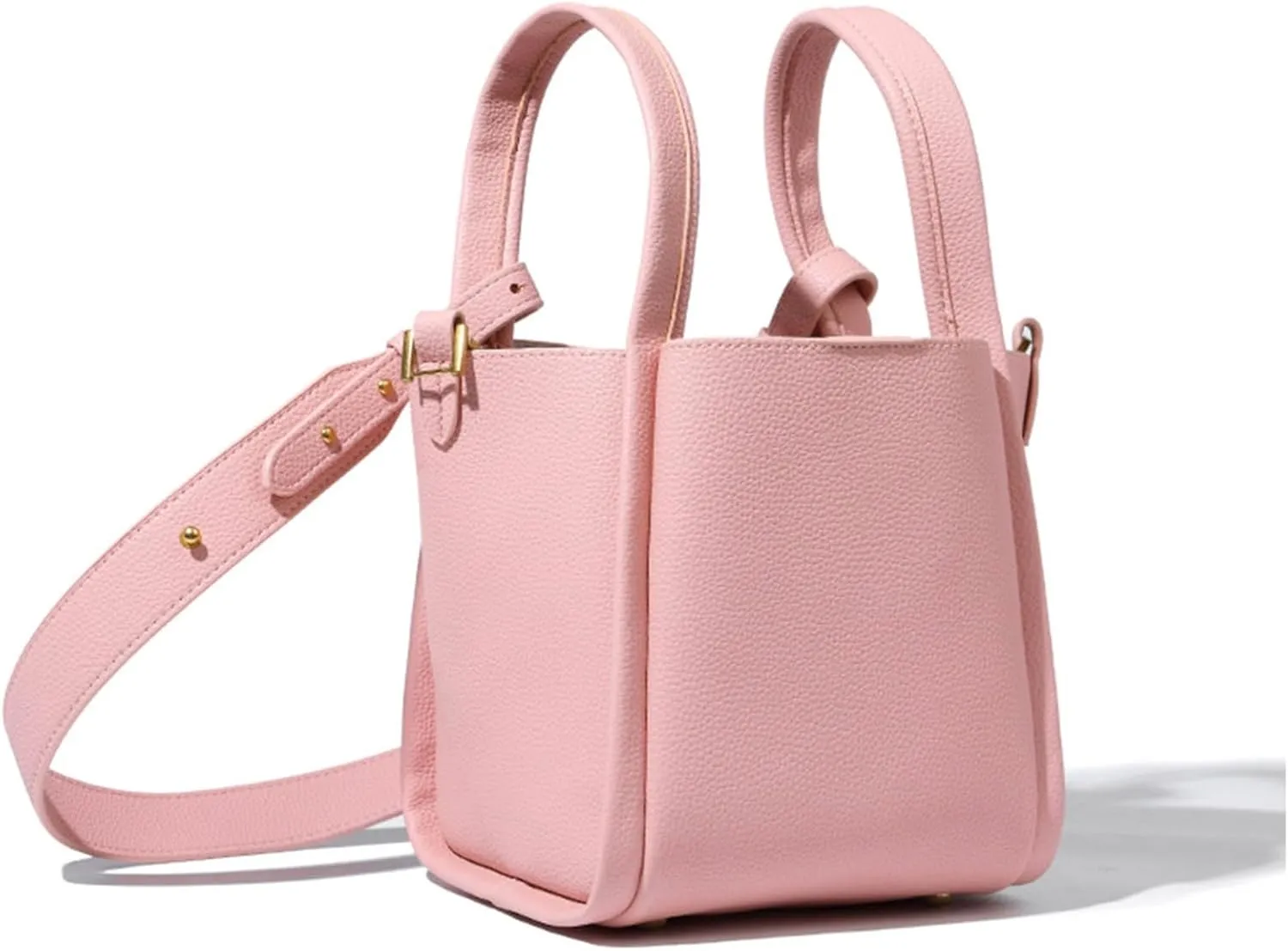 Women's PU Leather Bucket Bag - Lightweight Handbag with Detachable Strap for Work, Travel, and Daily Use