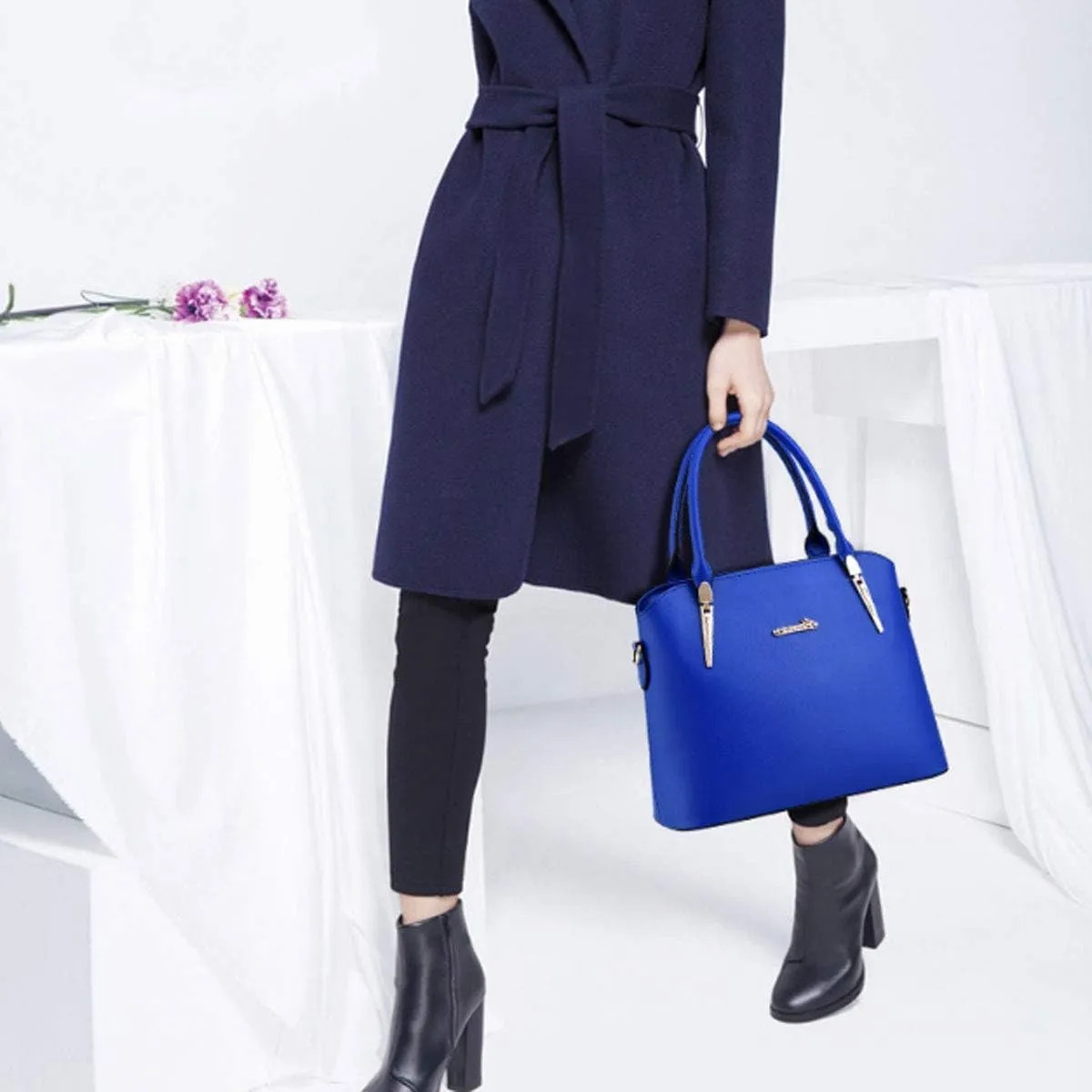 Womens Purses and Handbags Shoulder Bags Ladies Top Handle Satchel Tote Bag 3PCS