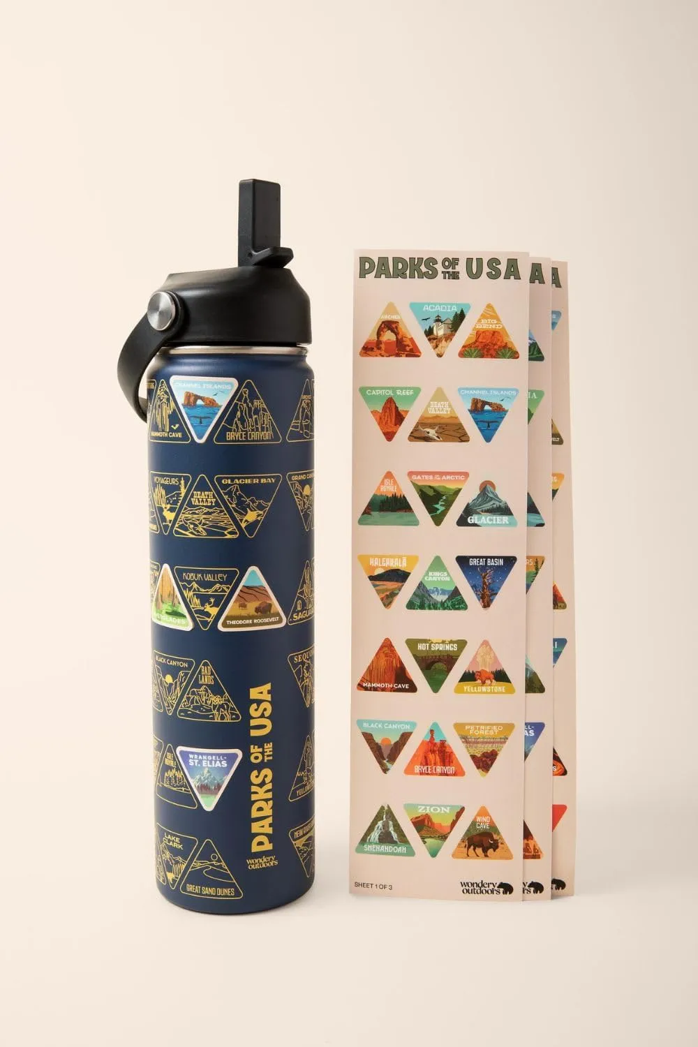 Wondery The Original Parks of the USA Bucket List Bottle | 24 oz (Ocean)