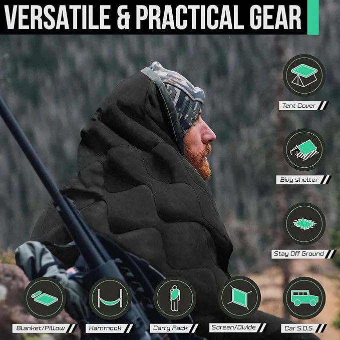 Woobie Blanket Poncho Liner Army & Military Blanket | Insulated Thermal Camping Blanket | USGI, Waterproof Army Gear & Military Gear