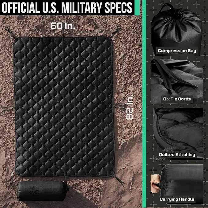 Woobie Blanket Poncho Liner Army & Military Blanket | Insulated Thermal Camping Blanket | USGI, Waterproof Army Gear & Military Gear