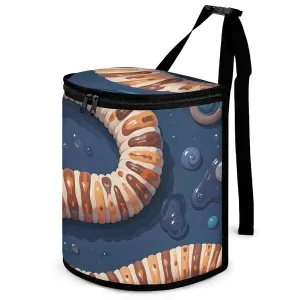 Worm Shape Biological Foldable Car Trash Bag Hanging New Trash Can for Car Car Garbage Bags Car Trash Bag Can Hang from Headrest for Car Home Office