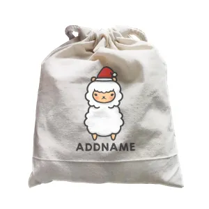 Xmas Cute Alpaca Addname Satchel