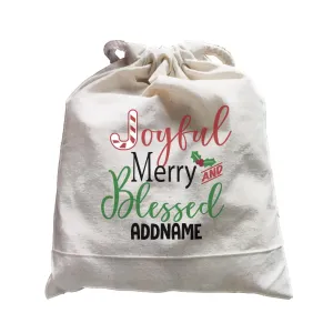 Xmas Joyful Merry and Blessed Satchel