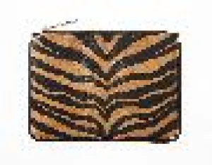 ZEBRA PRINT TRIMMED POUCH